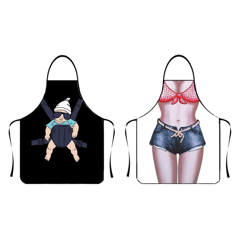 Funny Novelty 3D Print Cooking Apron