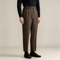 Men's Pleated Wide Leg Trousers