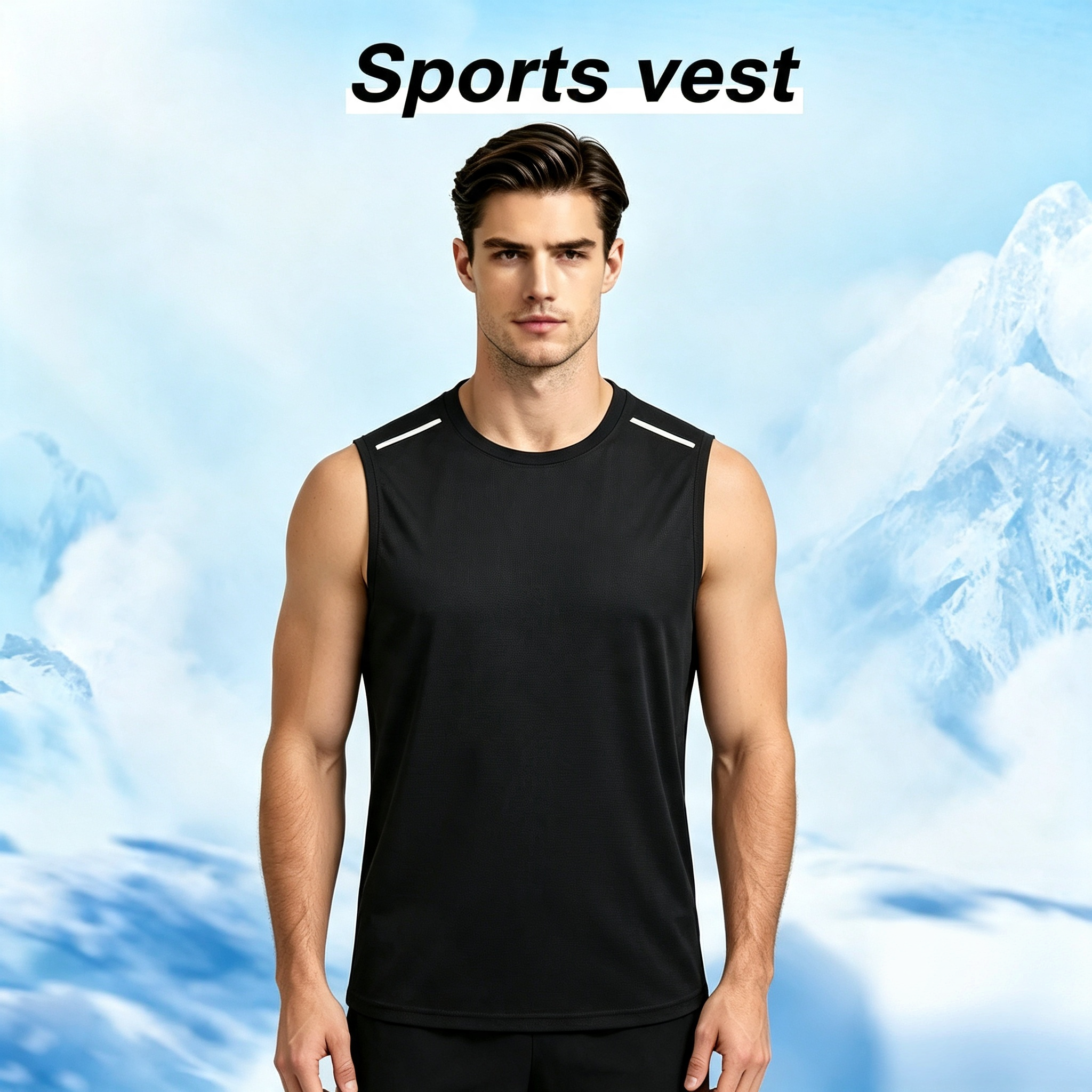 Men's Quick-Dry Sleeveless Sports Vest – Breathable Workout Tank Top for Running & Gym
