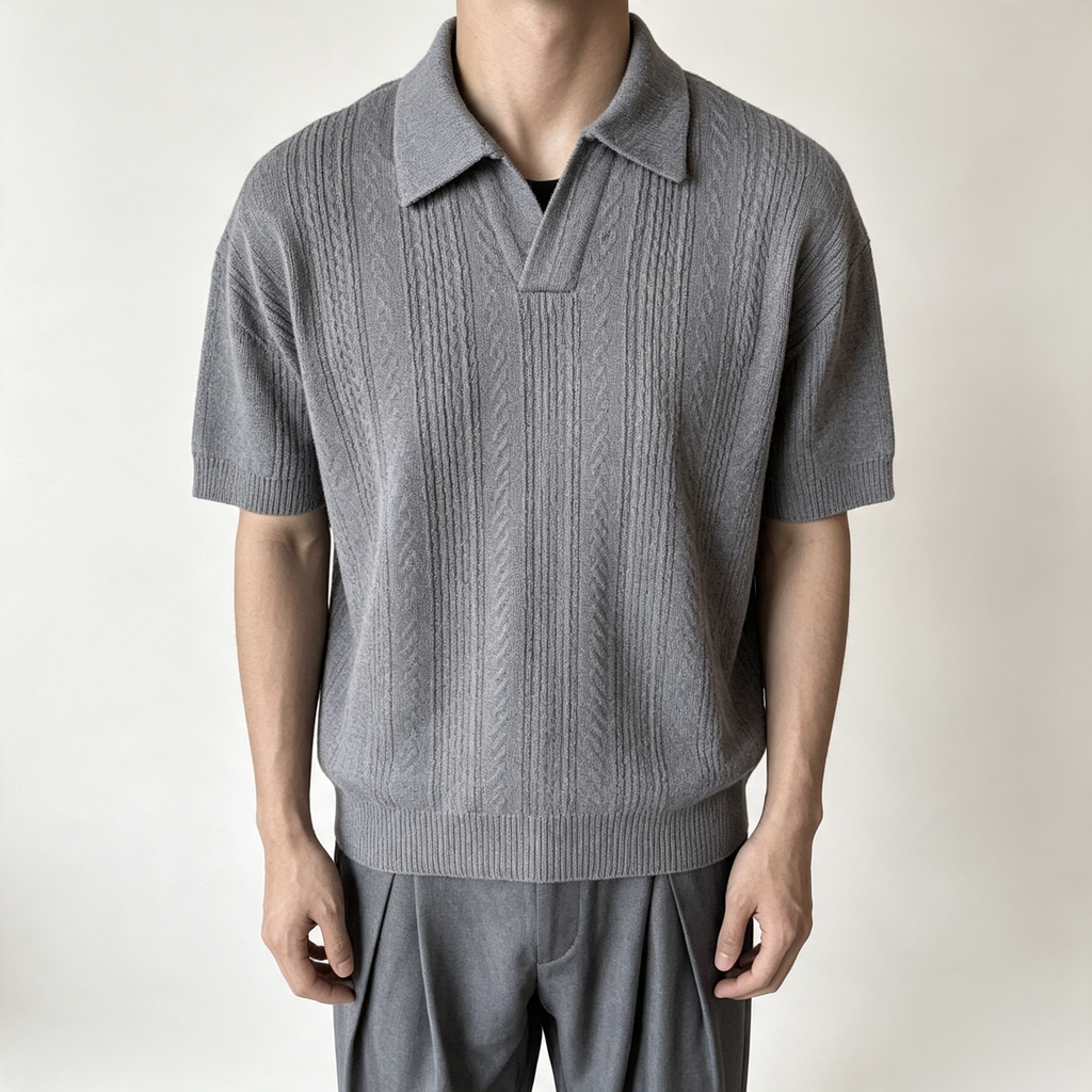 Men's Short-Sleeve Polo Shirt – Johnny Collar Top