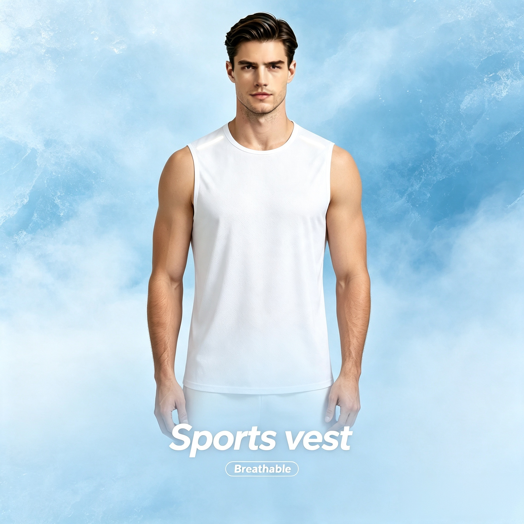 Men's Quick-Dry Sleeveless Sports Vest – Breathable Workout Tank Top for Running & Gym