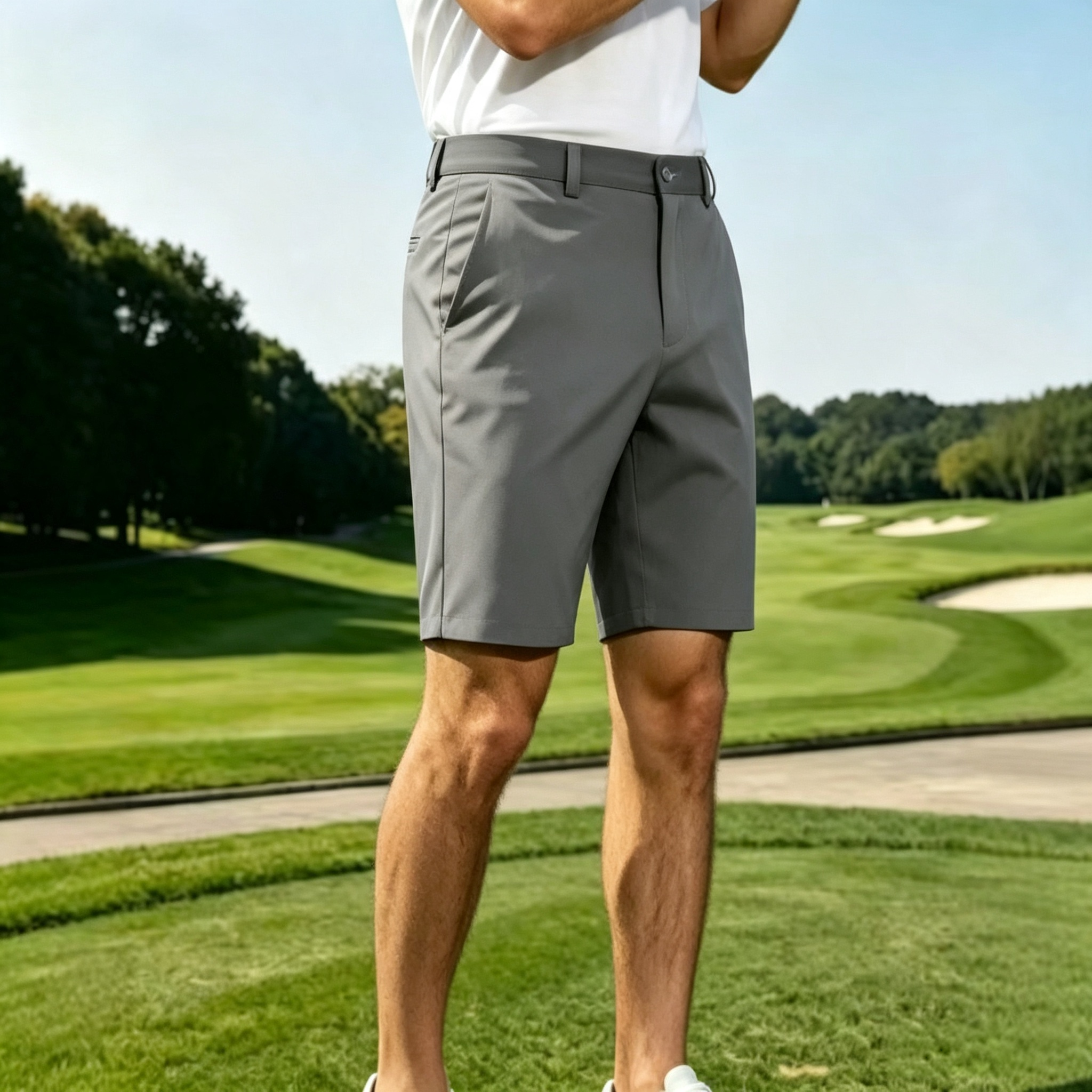 Men's Performance Golf Shorts – Quick-Dry Stretch Casual Athletic Shorts