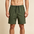Men's Quick Dry Sports Shorts with Zipper Pockets & Reflective Strips
