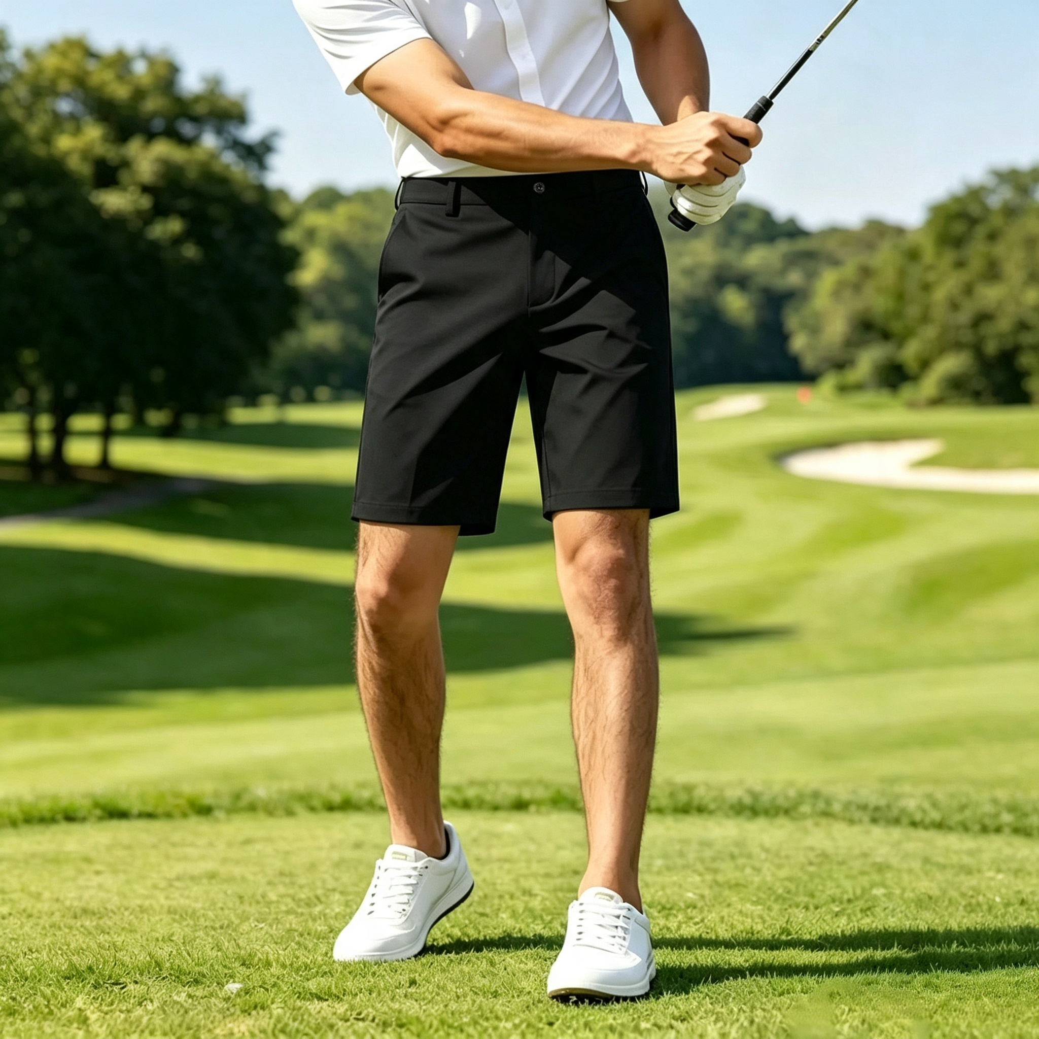 Men's Performance Golf Shorts – Quick-Dry Stretch Casual Athletic Shorts
