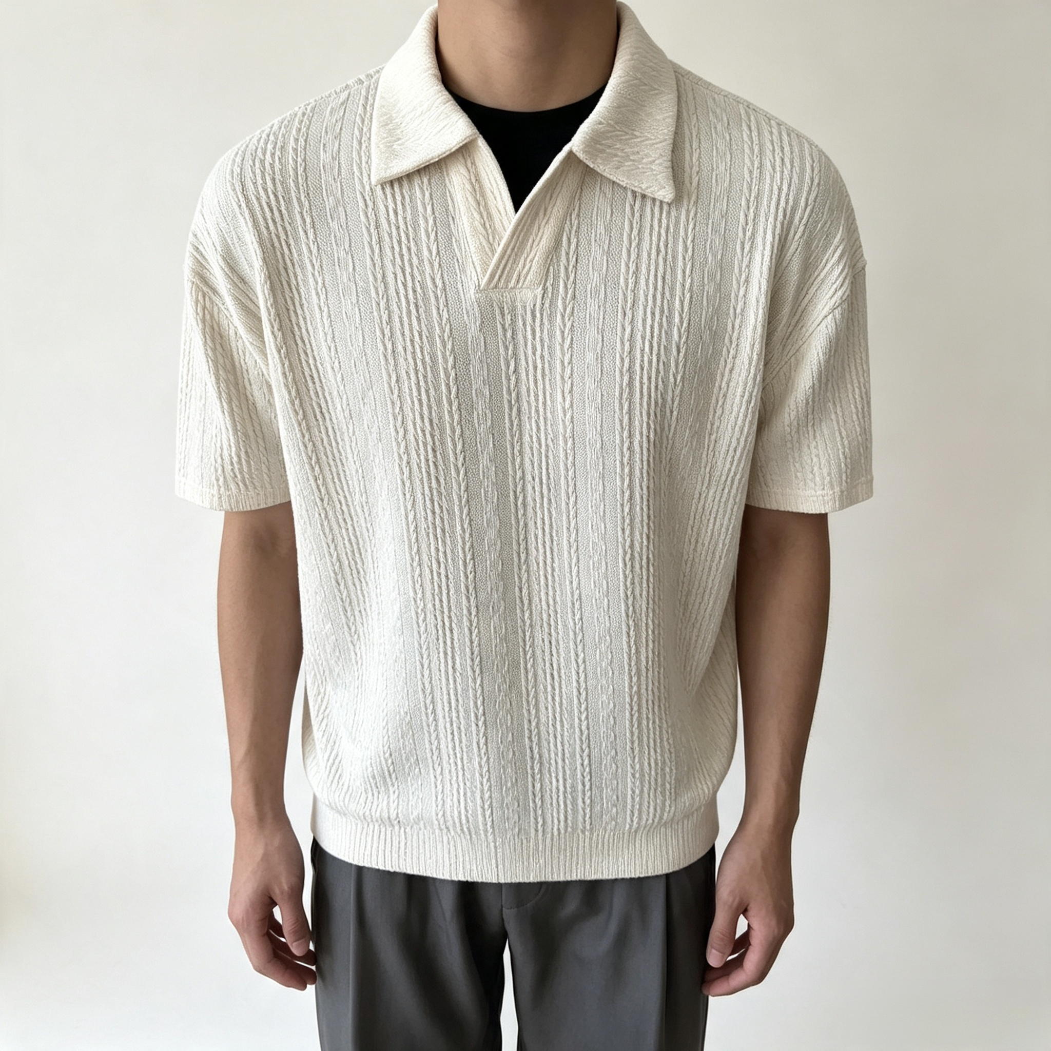 Men's Short-Sleeve Polo Shirt – Johnny Collar Top