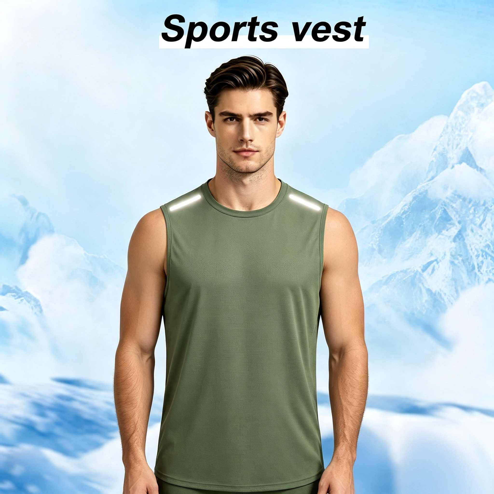 Men's Quick-Dry Sleeveless Sports Vest – Breathable Workout Tank Top for Running & Gym