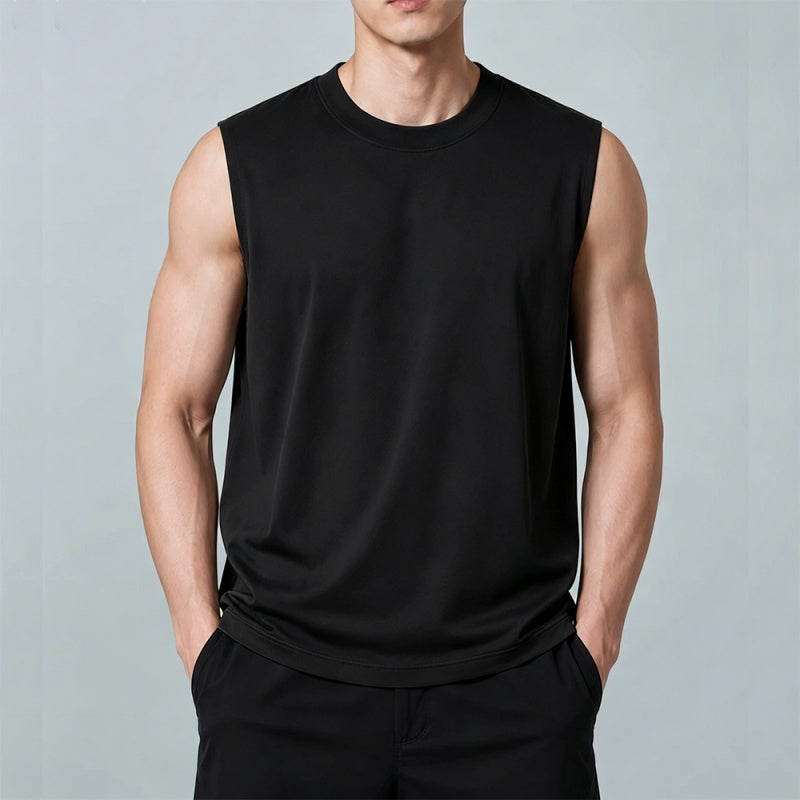 Men's Crew Neck Sleeveless Casual Tank Top
