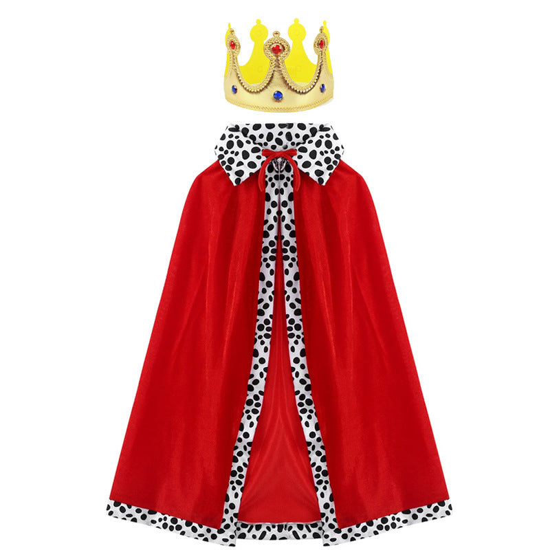 Adult King Cape Halloween Royal Costume Cloak