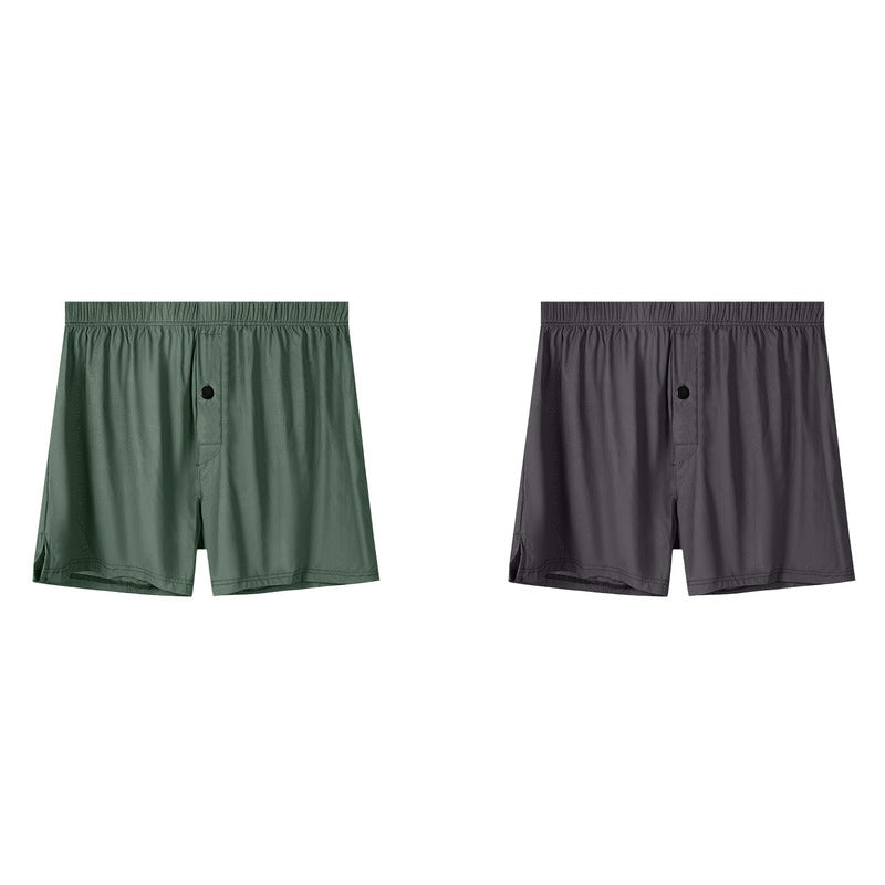 Men Ice Silk Aloha Boxer Shorts