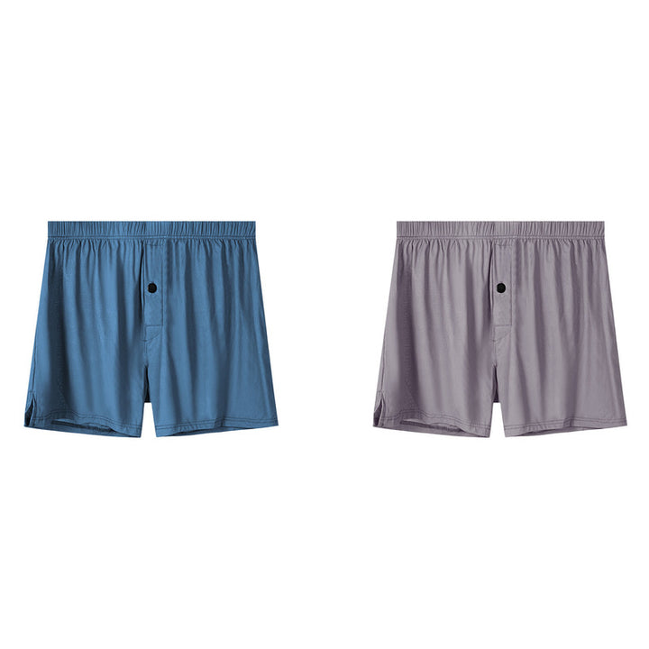 Men Ice Silk Aloha Boxer Shorts