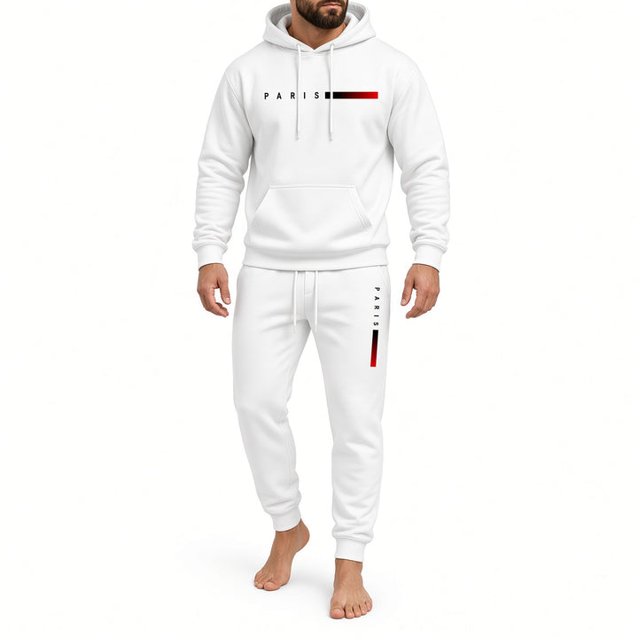 Dorvelino Paris Graphic Hoodie Tracksuit Set