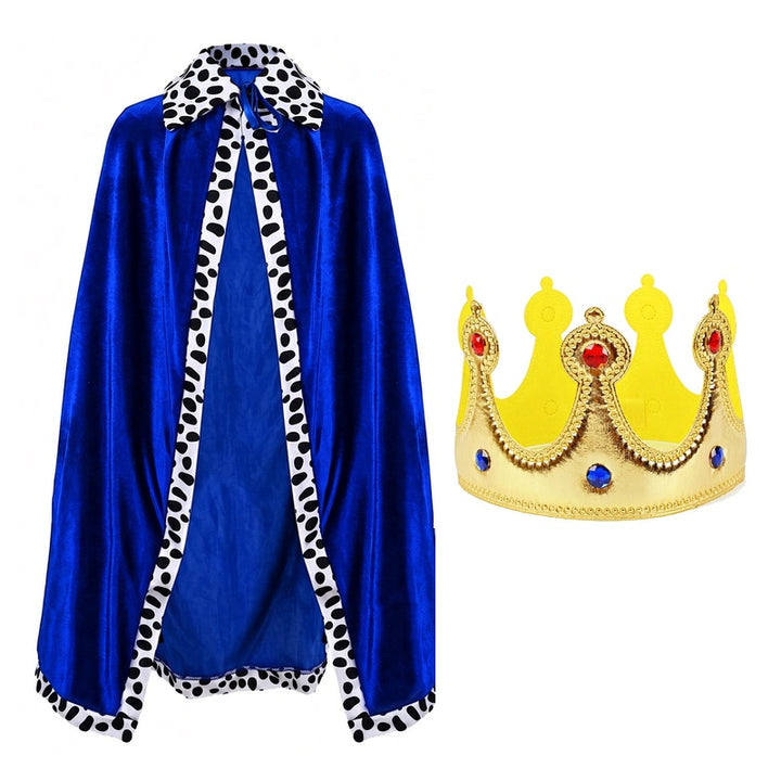 Adult King Cape Halloween Royal Costume Cloak
