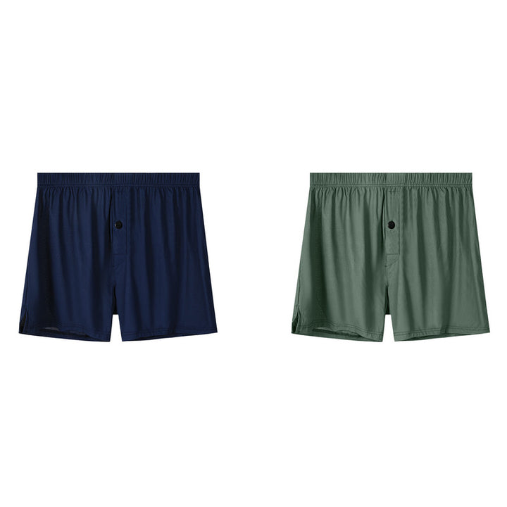 Men Ice Silk Aloha Boxer Shorts