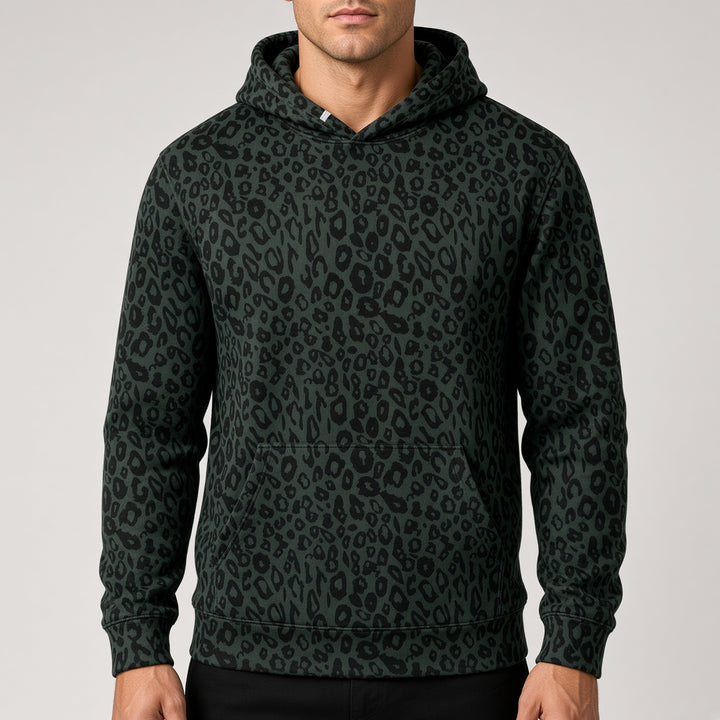Leopard Print Pullover Hoodie