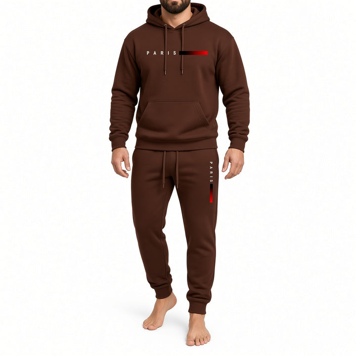 Dorvelino Paris Graphic Hoodie Tracksuit Set