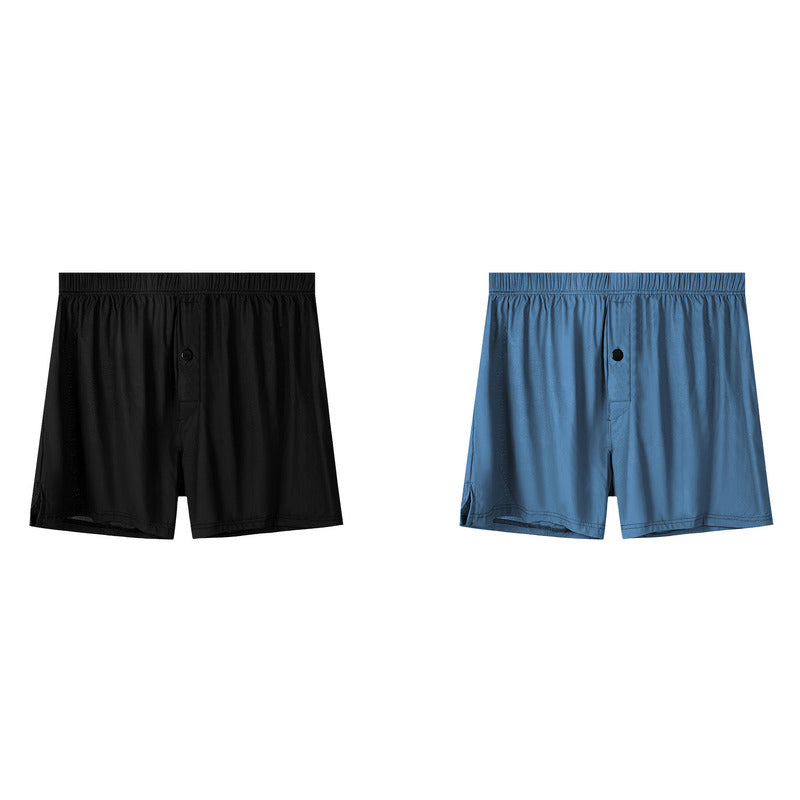 Men Ice Silk Aloha Boxer Shorts