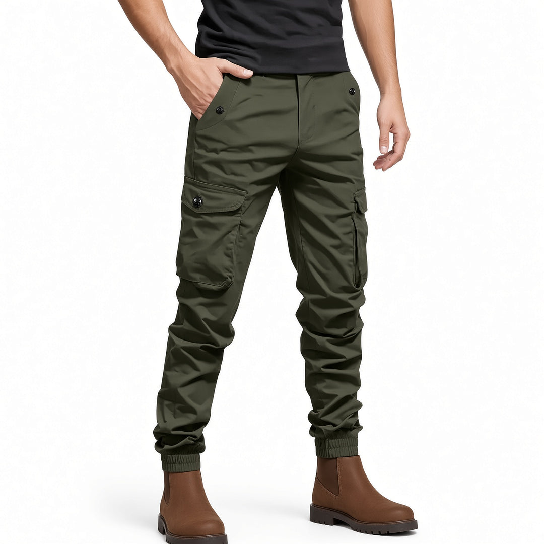 Men Multi‑Pocket Jogger Cargo Pants